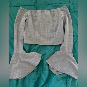 Plaid crop top from forever 21